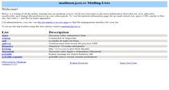 Desktop Screenshot of mailman.jcea.es